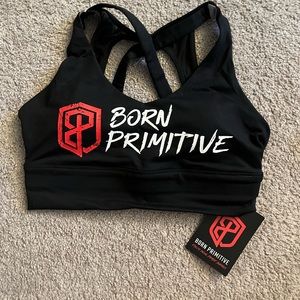 Born Primitive X-Factor Sports Bra. Size Medium. Black. New with Tags.